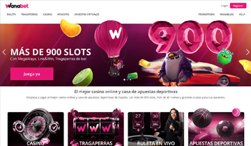 Versión móvil de Wanabet